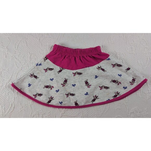 Vintage Winnie the Pooh Pink Piglet Cute Tiered Skirt Girls 3T 00s Kawaii Play - Picture 2 of 6
